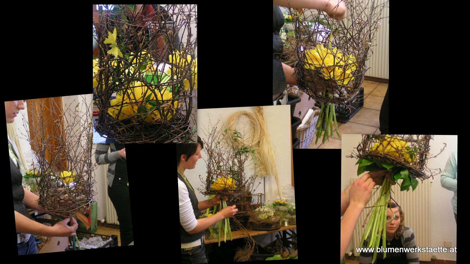 Tulpenstrauß im Nest Tulpenstrauß im Nest