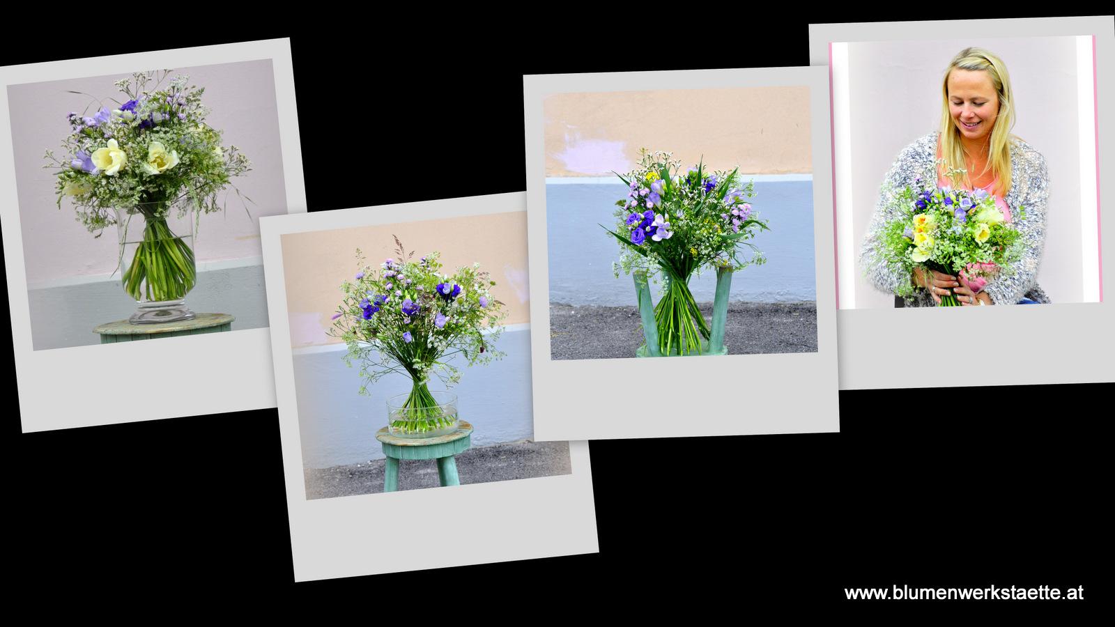 Strauß in hellen Farben 