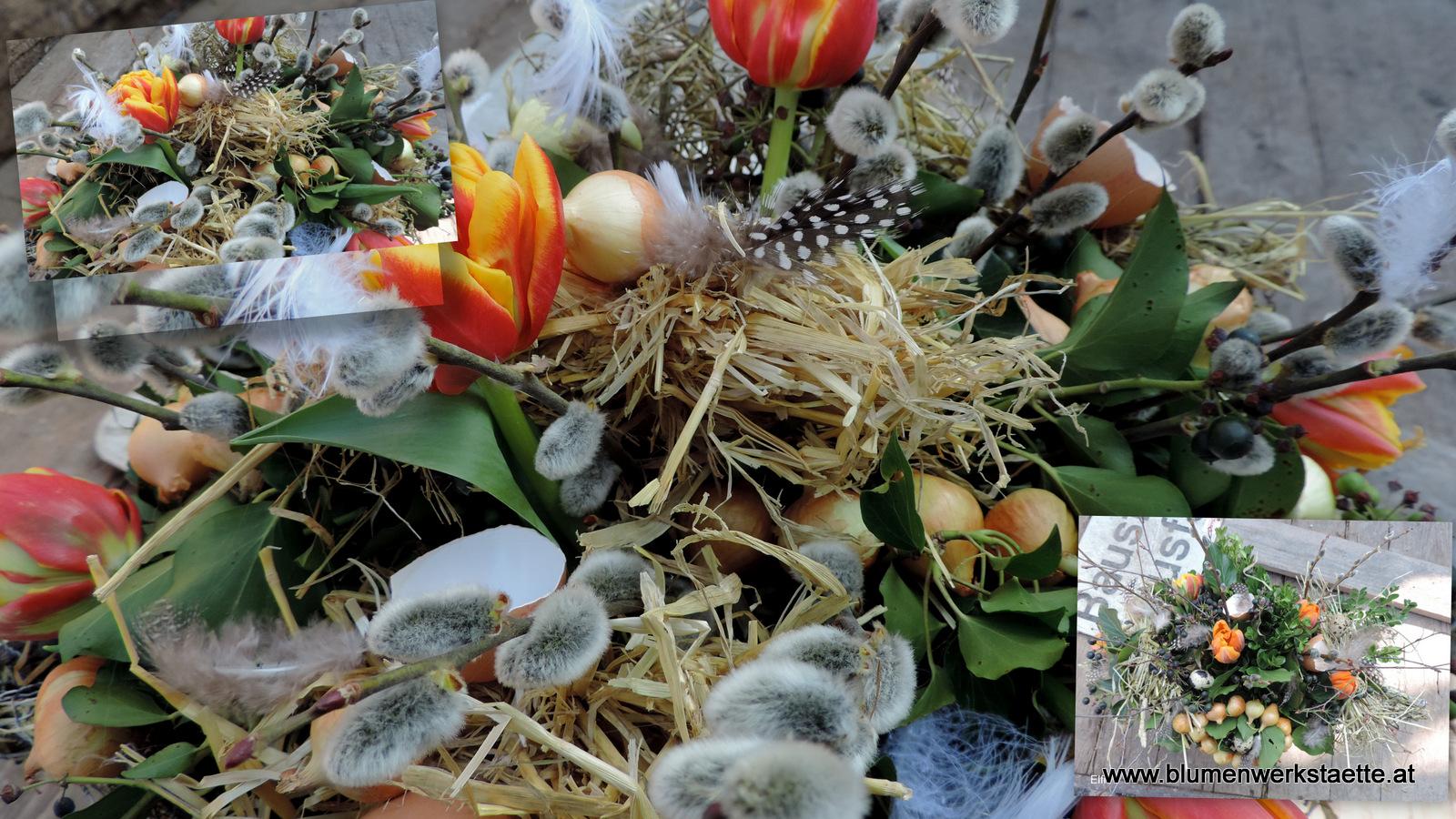 Osterstrauß in orange 