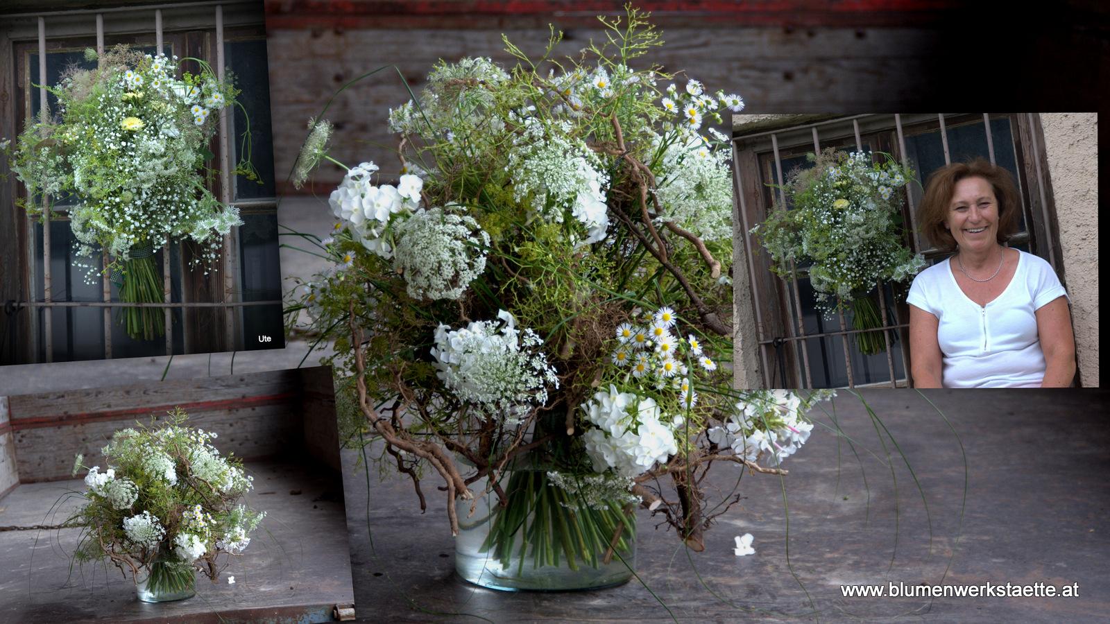 Sommersträuße in weiß 