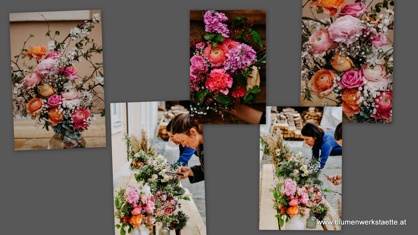 Sträuße mit Zweigen 